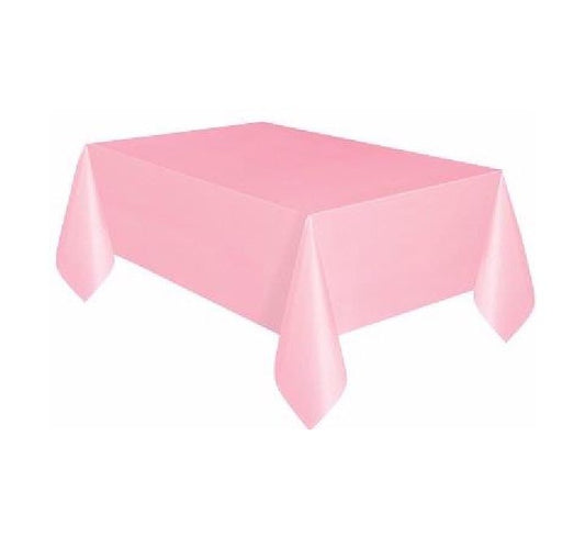 Pink Plastic Table Cover