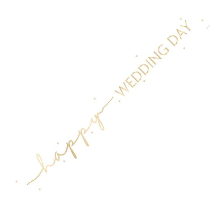 Happy Wedding Day Banner