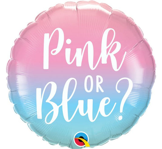 Pink or Blue 18" round foil