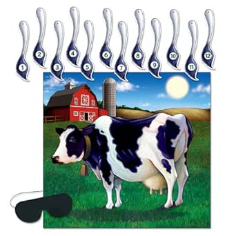 Pin The Tail On The Cow Game