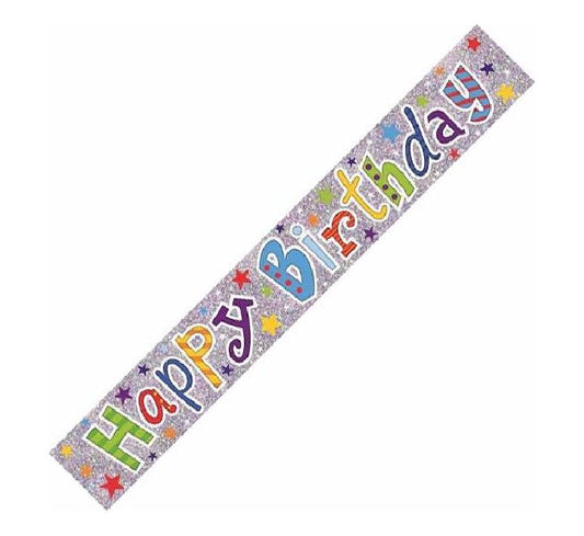 Happy Birthday Foil Banner