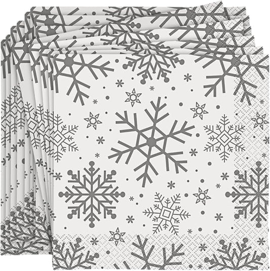 Holiday Snowflake Napkins 16pk