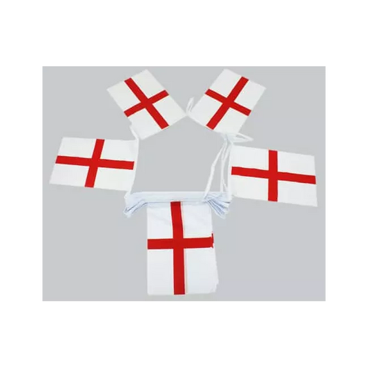 England / St George PVC Bunting - 4m - 11 flags