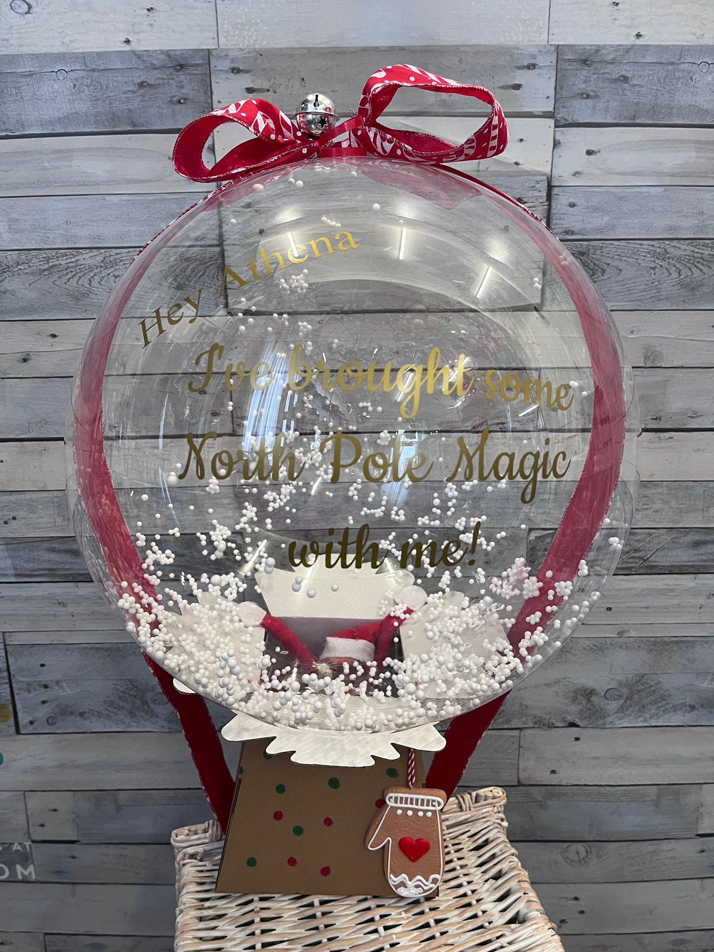 Elf Arrival North Pole Magic Balloon