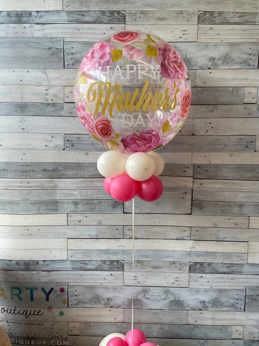 Mothers Day Floral Printed Bubble