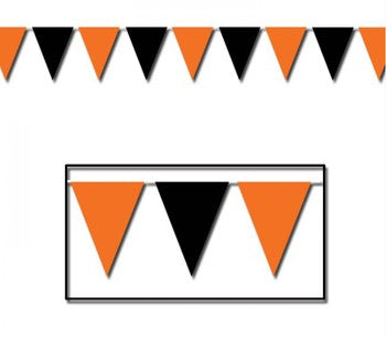 Bunting Orange & Black All Weather 30ft