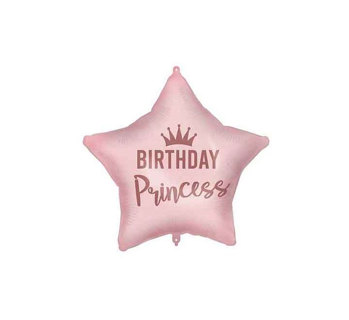 18" Birthday Princess Pink star Foil