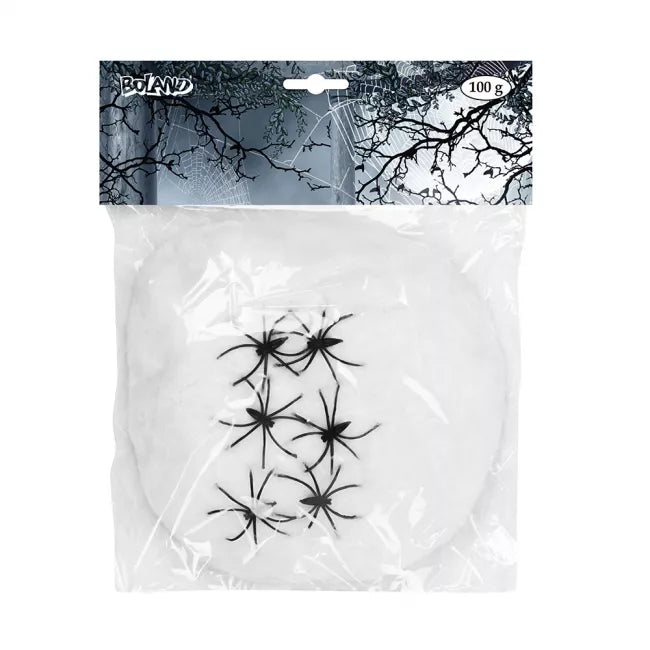 Cobweb White & 6 Spiders 100g